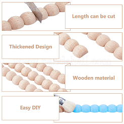 24Pcs Wood Carving Waistline Edge Strips for Living Room Background Wall Decorative&nbsp;DIY-WH0622-555D