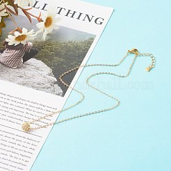 Brass Micro Pave Cubic Zirconia Pendant Necklace&nbsp;NJEW-JN03532-01