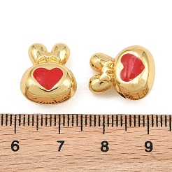 Brass Enamel Beads&nbsp;KK-CBA3297-07A-G