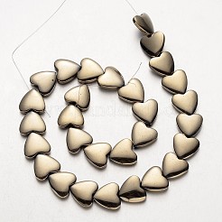 Electroplate Non-magnetic Synthetic Hematite Bead Strands&nbsp;G-F300-22E-06