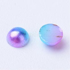 パール調アクリルカボション  ドーム  藤紫色  6x3mm  約5000個/袋&nbsp;OACR-R063-6mm-01