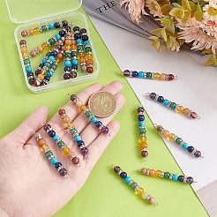 20Pcs Chakra Natural & Synthetic Gemstone Connector Charms&nbsp;FIND-HY0001-32