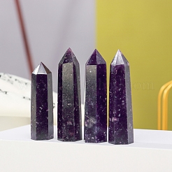 Tower Natural Lepidolite/Purple Mica Stone Home Display Decoration&nbsp;PW-WG15957-01