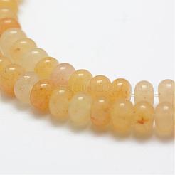 Natural Topaz Jade Beads Strands&nbsp;G-G665-12-6x4mm
