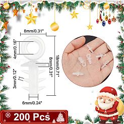 200Pcs Plastic Foam Ornaments Hanger Caps&nbsp;FIND-AR0003-42B