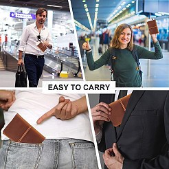 Rectangle Leather Travel Passport Wallet Cover&nbsp;AJEW-WH20007-03C