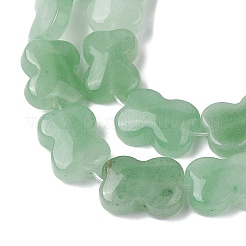 天然石グリーンアベンチュリンビーズ連売り  蝶結び  16~16.5x12.5~13x5~5.5mm  穴：1.4mm  約13個/連  8.46''（21.5センチメートル）&nbsp;G-K359-D08-01