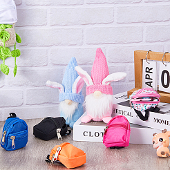 6Pcs 6 Colors Casual Mini Cloth Doll Backpack&nbsp;AJEW-GF0008-36B