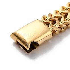 304 Stainless Steel Wheat Chain Bracelets&nbsp;BJEW-P263-C01-G