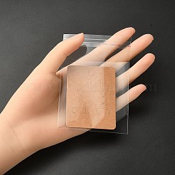 長方形の白紙イヤリングディスプレイカード50枚。  50個のoppセロハンバッグ付き  ゴールデンロッド  ディスプレイカード：6.7x5cm&nbsp;EDIS-YW0001-02