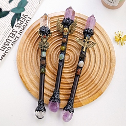 Dyed Natural Crystal Quartz Sun Magic Wand&nbsp;PW-WG10107-01