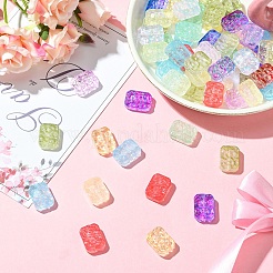 60Pcs Transparent Spray Painted Glass Beads&nbsp;EGLA-YW0005-31