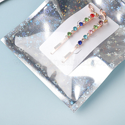 60Pcs 3 Styles Glitter Holographic Star Plastic Packaging Yin-yang Resealable Bags&nbsp;OPP-DJ0001-02