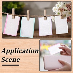 100Pcs 4 Colors Heart PVC Pouch Film Photo Protecting Sheets&nbsp;AJEW-CP0010-59