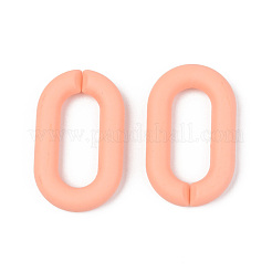 Opaque Spray Painted Acrylic Linking Rings&nbsp;OACR-T024-02-I02