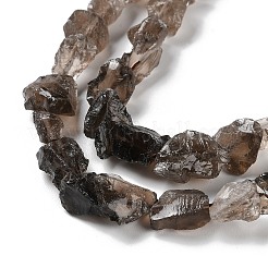 Raw Rough Natural Smoky Quartz Beads Strands&nbsp;G-B065-C17