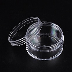 Clear Round Plastic Bead Containers with Lid&nbsp;C052Y