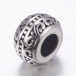 304 Stainless Steel European Beads&nbsp;STAS-E144-212AS