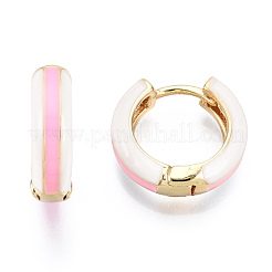Brass Huggie Hoop Earrings&nbsp;EJEW-S209-07