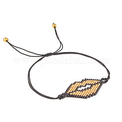 Glass Seed Beaded Link Bracelets&nbsp;IH4202-1