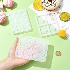 1セット3個、3種類の流砂シリコン型  ホワイト  9~11.7×9.5~13.8cm&nbsp;ST-CJ0007-96