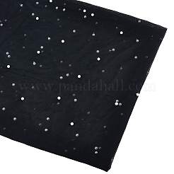 Polyester with Plastic Pearl Fabric&nbsp;AJEW-WH20006-271