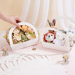 Kraft Paper Basket Cookies Boxes&nbsp;CON-WH0115-99B
