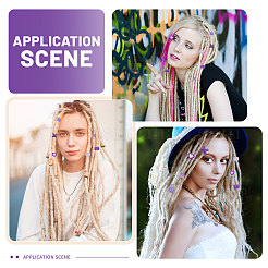 2Bags 2 Styles Resin Hair Beads for Hair Braiding Tool&nbsp;DIY-CA0008-38B