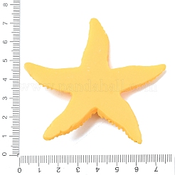 オペーク樹脂カボション  ヒトデ  きいろ  72x72x12mm&nbsp;RE-CBA21C0-01B