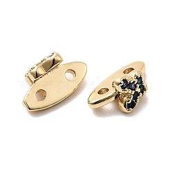 Brass Micro Pave Cubic Zirconia Butterfly Spacer Bars&nbsp;KK-H089-03G