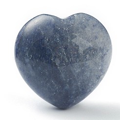 Dyed & Heated Natural Blue Aventurine Heart Love Stone&nbsp;G-G973-07C