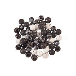 120Pcs 6 Style Natural & Synthetic Gemstone Round Beads Sets&nbsp;G-CJ0001-46