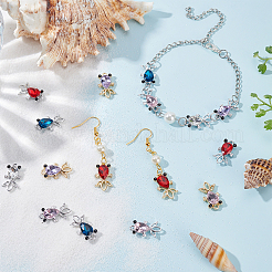 54Pcs 9 Colors Alloy Charms&nbsp;FIND-BC0002-63