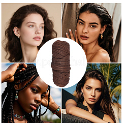 アフリカの繊維製ウィッグ編みライン  編み込みヘアアクセサリー  シエナ  0.01mm&nbsp;AJEW-CY0002-70B