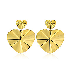 Alloy Heart Stud Dangle Earrings for Women&nbsp;WG8C281-01
