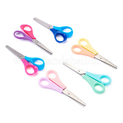 6個 6スタイル スチールハサミ  プラスチック製ハンドル付き  ミックスカラー  130x55.5x6~12.5mm  1pc /カラー&nbsp;TOOL-TA0001-09