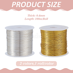 2 Rolls 2 Colors Copper Wire&nbsp;OCOR-ME0001-29
