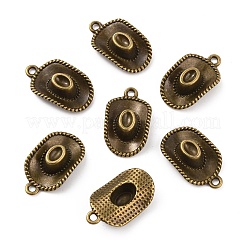 合金ペンダント  ウエストカウボーイハットチャーム  アンティークブロンズ  22.5x13x6mm  穴：1.6mm&nbsp;FIND-WH0146-23AB
