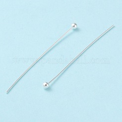 真鍮のボールヘッドピン  カドミウムフリー＆鉛フリー  銀  30x0.5mm  ヘッド：1.5mm  24ゲージ&nbsp;RP0.5X30MM-S-01