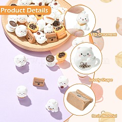 40Pcs 8 Styles Resin Display Decoration&nbsp;AJEW-CJ0001-84