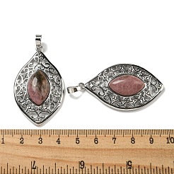Natural Rhodonite Pendants&nbsp;G-Q158-02J