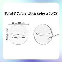 40Pcs 2 Colors Acrylic Card Holder Stand&nbsp;FIND-GA0006-76B