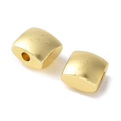 真鍮ビーズ  ラックめっき  鉛フリー＆カドミウムフリー  正方形  18KGP本金メッキ  8x8x6mm  穴：2mm&nbsp;KK-S518-07G