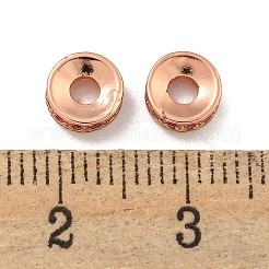 Brass Cubic Zirconia Spacer Beads&nbsp;KK-L215-004B-RG01