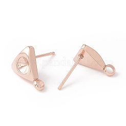 304 Stainless Steel Stud Earring Findings&nbsp;STAS-P308-06RG