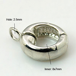 Brass Magnetic Clasps with Loops&nbsp;KK-H697-P-FF