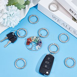16Pcs Zinc Alloy Spring Gate Rings&nbsp;FIND-SP0001-09