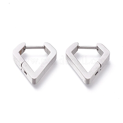 Tarnish Resistant 304 Stainless Steel Huggie Hoop Earrings&nbsp;EJEW-O099-01P