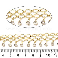2-Row Brass Textured Oval Link Chains&nbsp;CHC-L053-01G-02