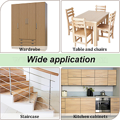 160Pcs 4 Styles Wooden Stairs Decorative Cover&nbsp;AJEW-GF0013-95